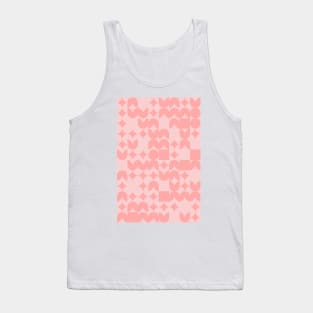 Girly Pinkish Geometric Pattern - Flowers & Stars #13 Tank Top